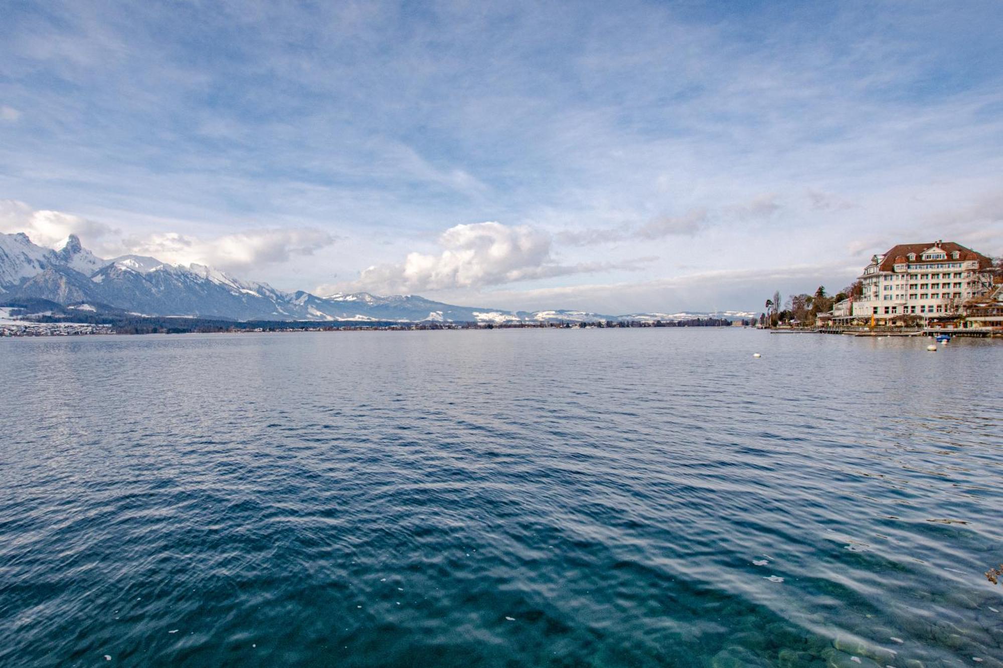 Hotel Restaurant Bellevue Au Lac Thun Dış mekan fotoğraf