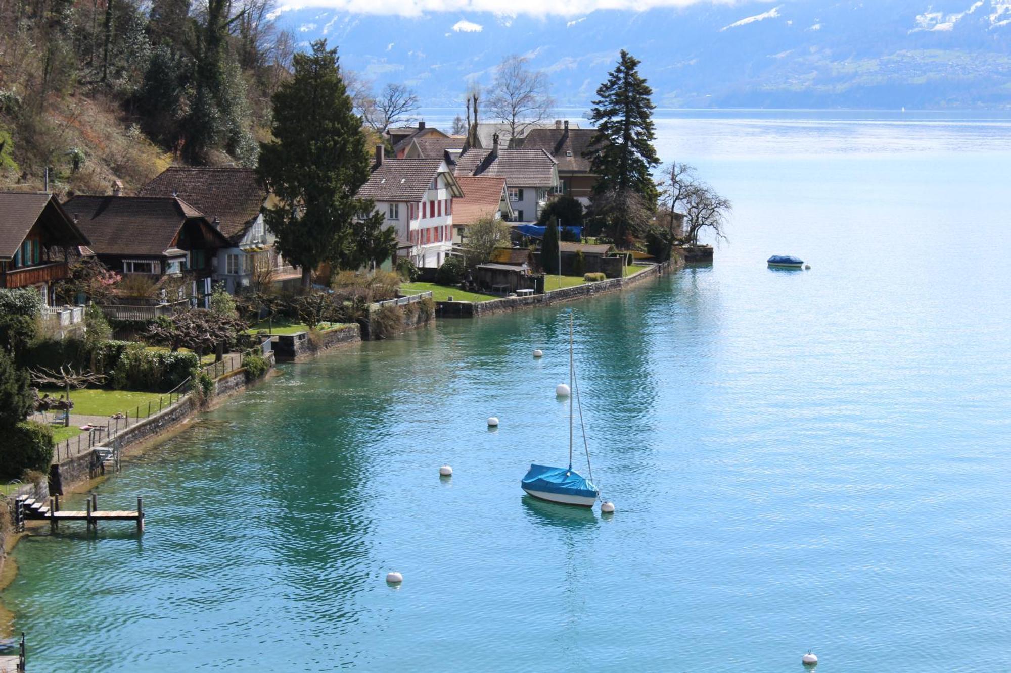 Hotel Restaurant Bellevue Au Lac Thun Dış mekan fotoğraf