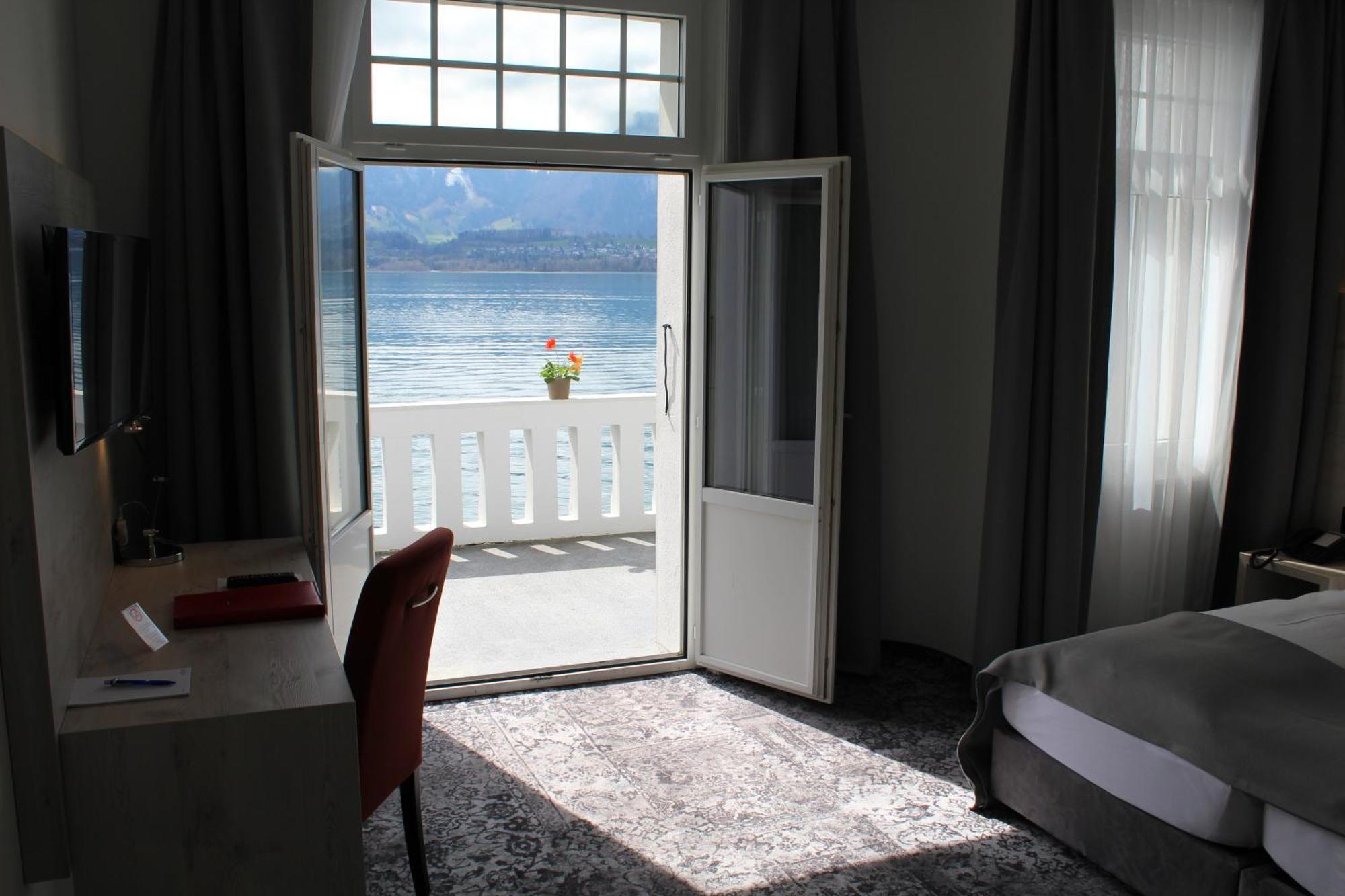 Hotel Restaurant Bellevue Au Lac Thun Dış mekan fotoğraf