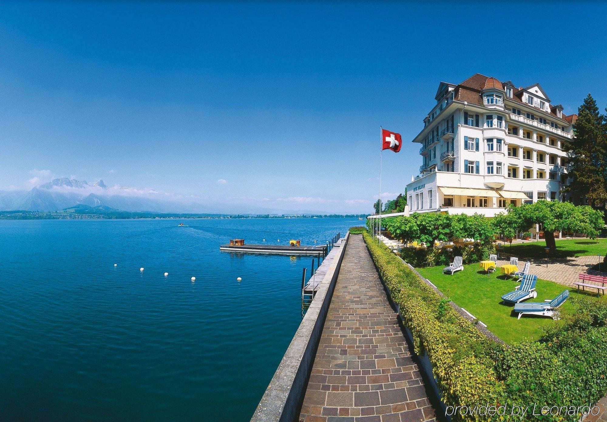 Hotel Restaurant Bellevue Au Lac Thun Dış mekan fotoğraf