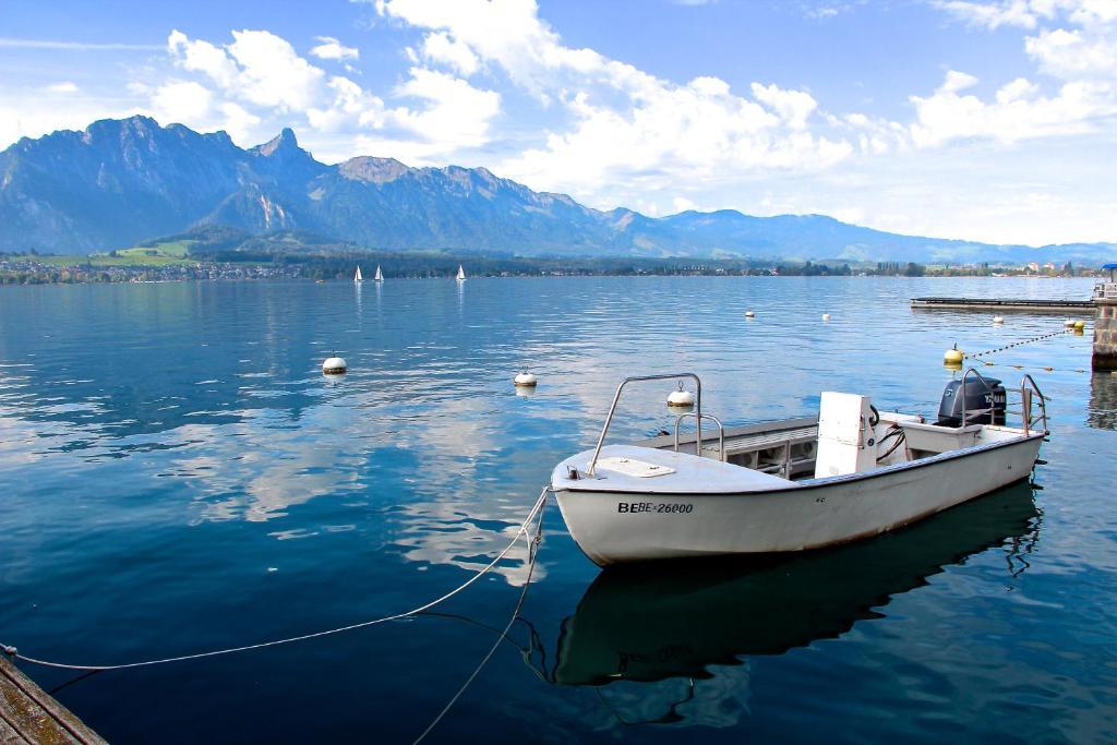 Hotel Restaurant Bellevue Au Lac Thun Dış mekan fotoğraf